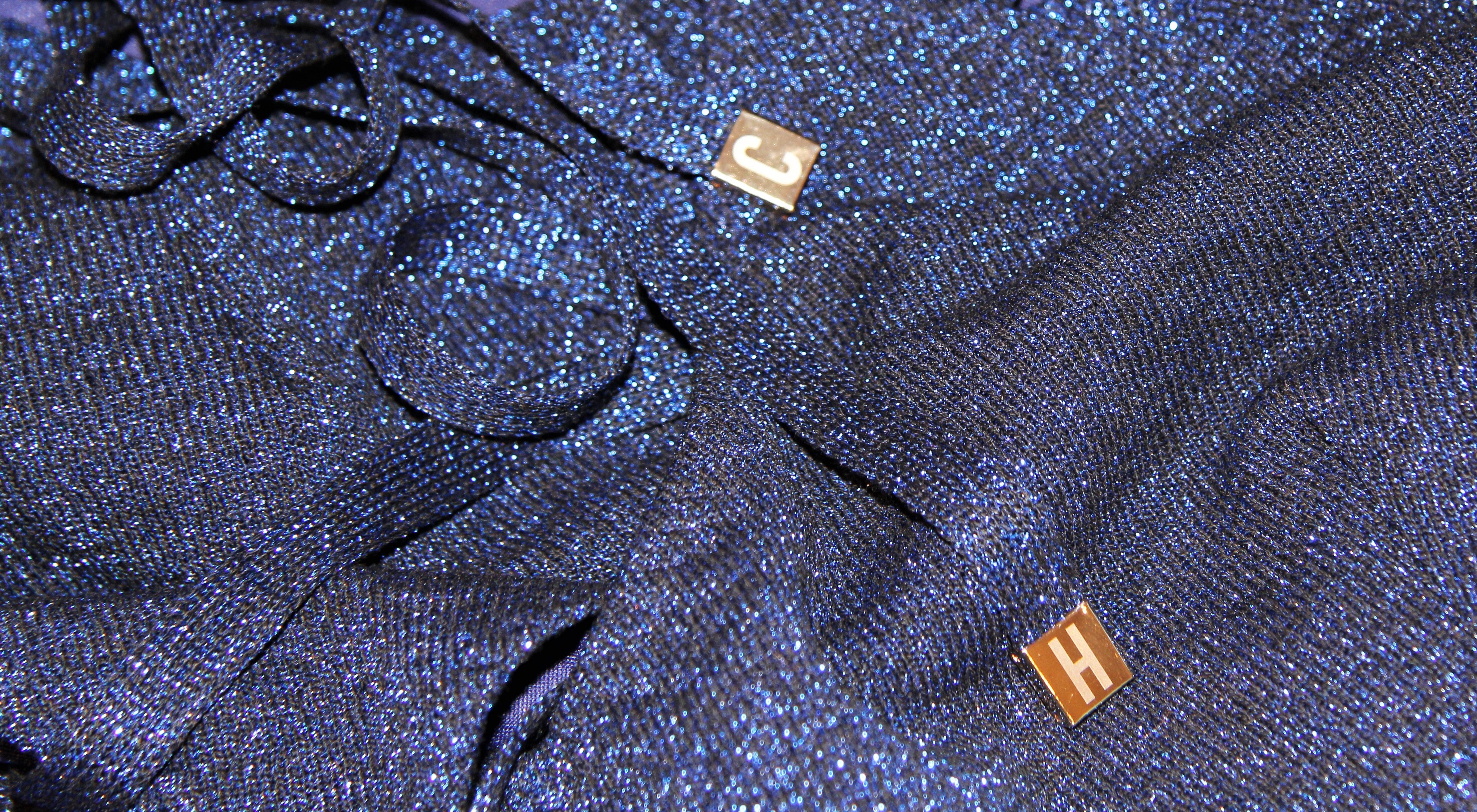 Marineblauer Bikini-Badeanzug