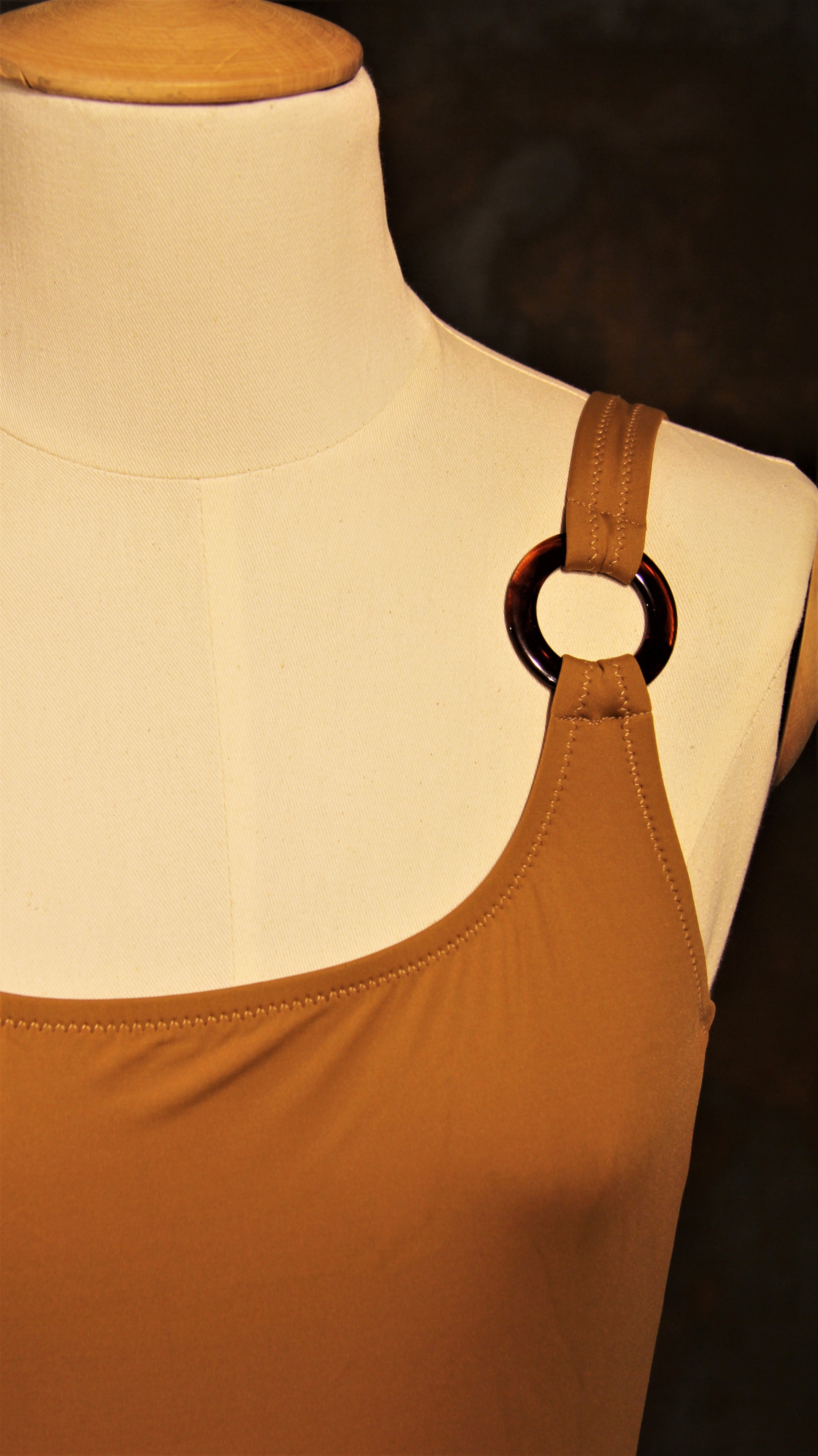 Gold swimsuit