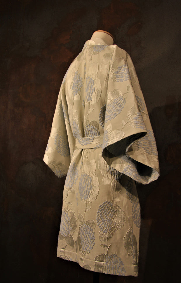 Kimono Eleven Gauguin broccato vintage peonie