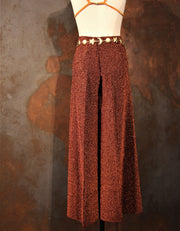 Chestnut lurex pants